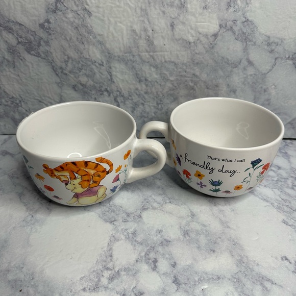 Disney Winnie The Pooh and Friends Set of 2 Soup Mugs - Picture 2 of 2